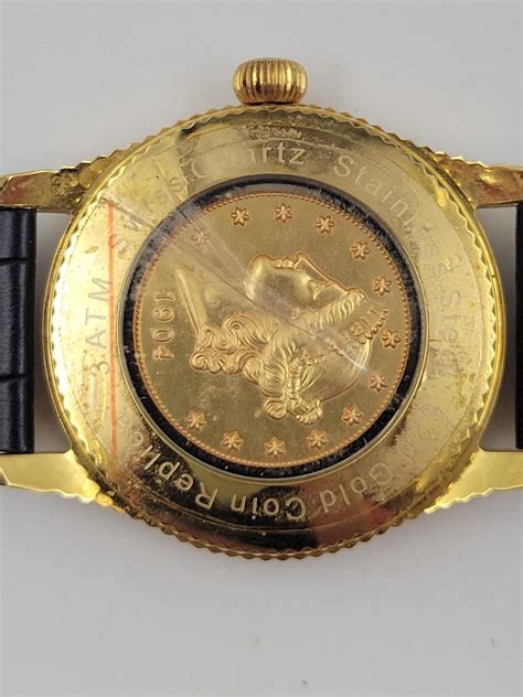 croton 20 gold coin replica watch|Men's CROTON $20 Gold Coin Replica Wrist Watch:.